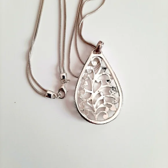 Silver Long Necklace - Picture 5 of 5